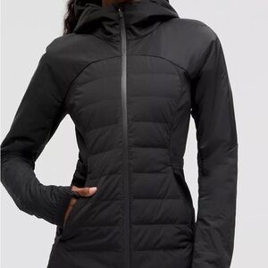 LULULEMON Women’s Down for It All Black Hooded Jacket Size 12